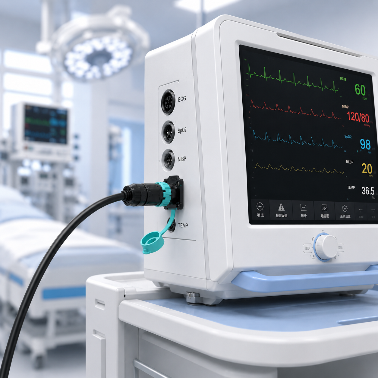 Waterproof M12 Connectors for Medical & IVD Equipment
