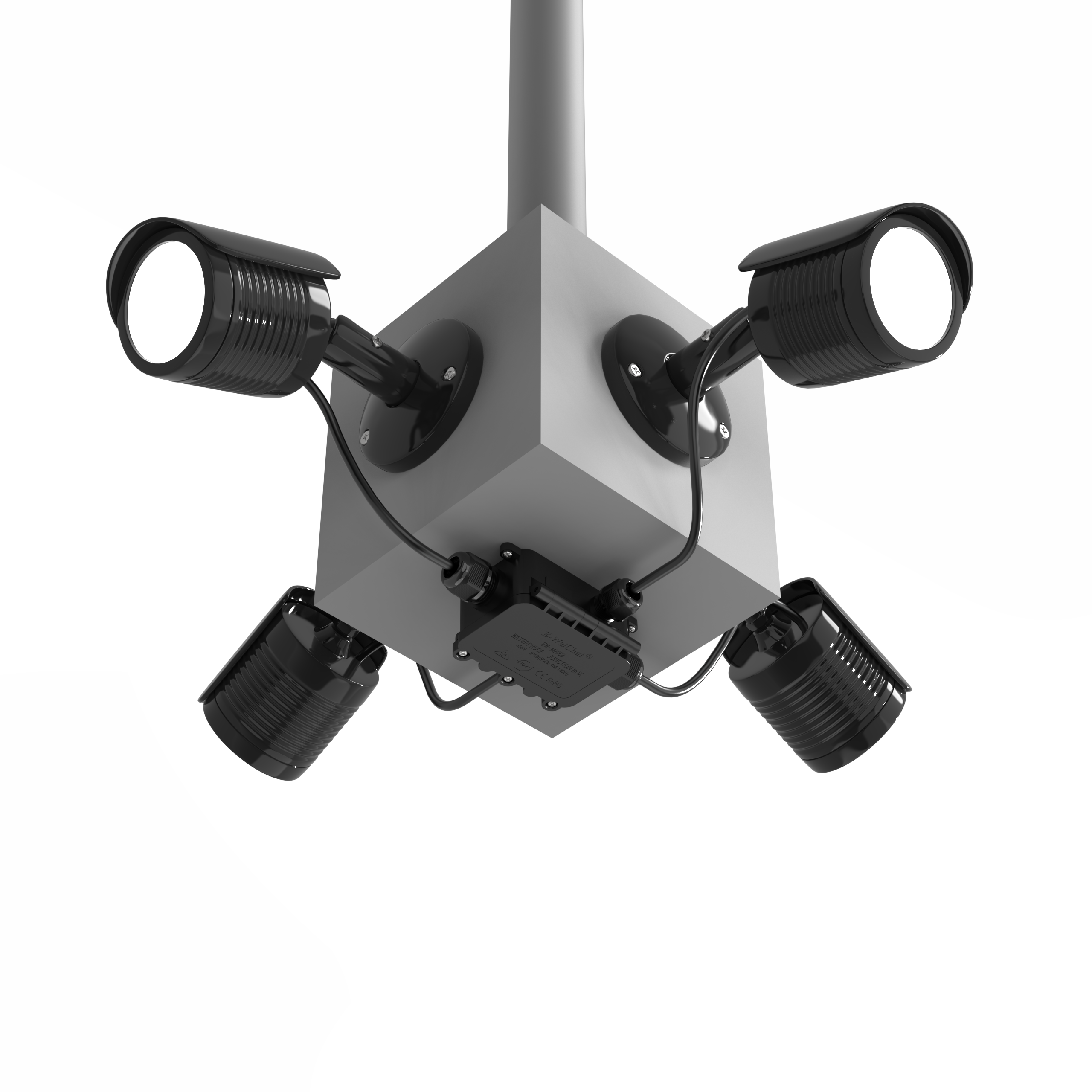 4 Way Junction Box For Reliable Outdoor Power Distribution