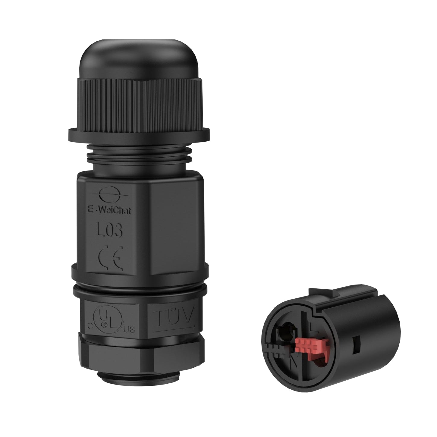 EW B02 Cable Connector IP68 Waterproof Inline Connector